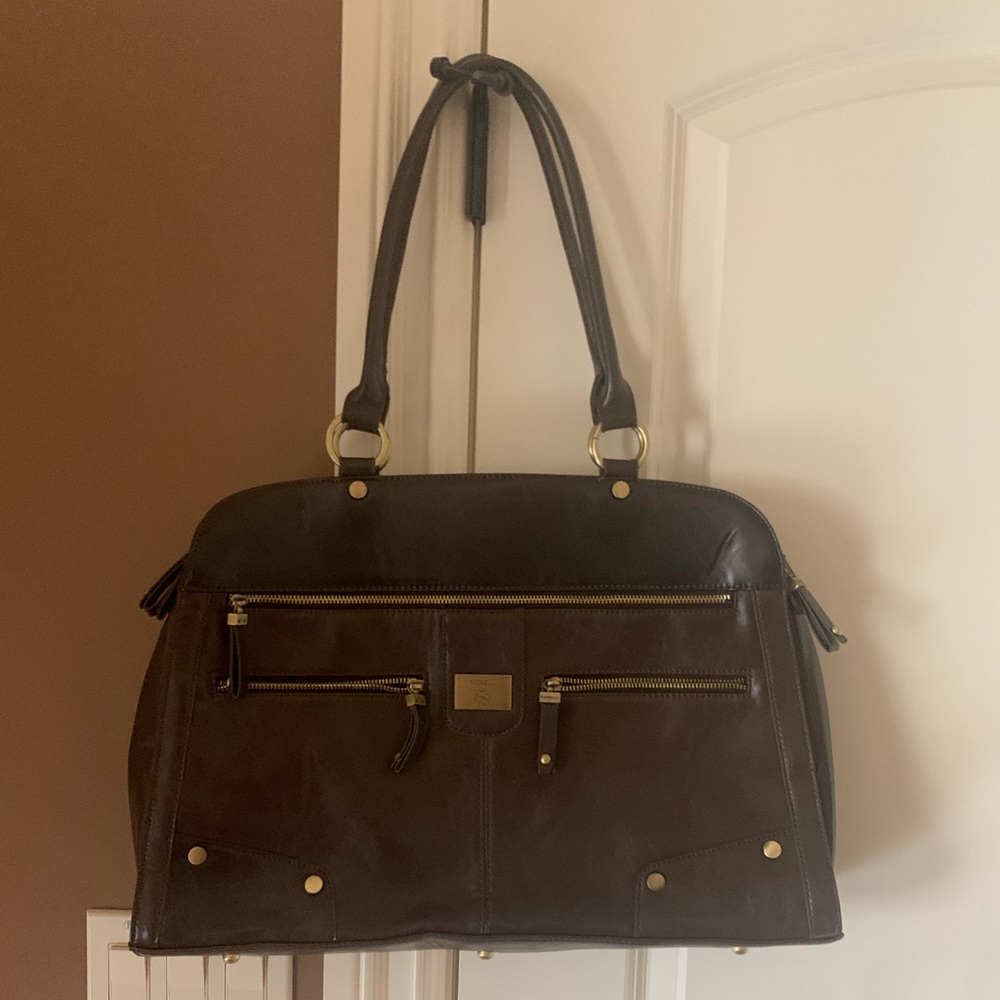 Brown leather Fiorelli large bag.